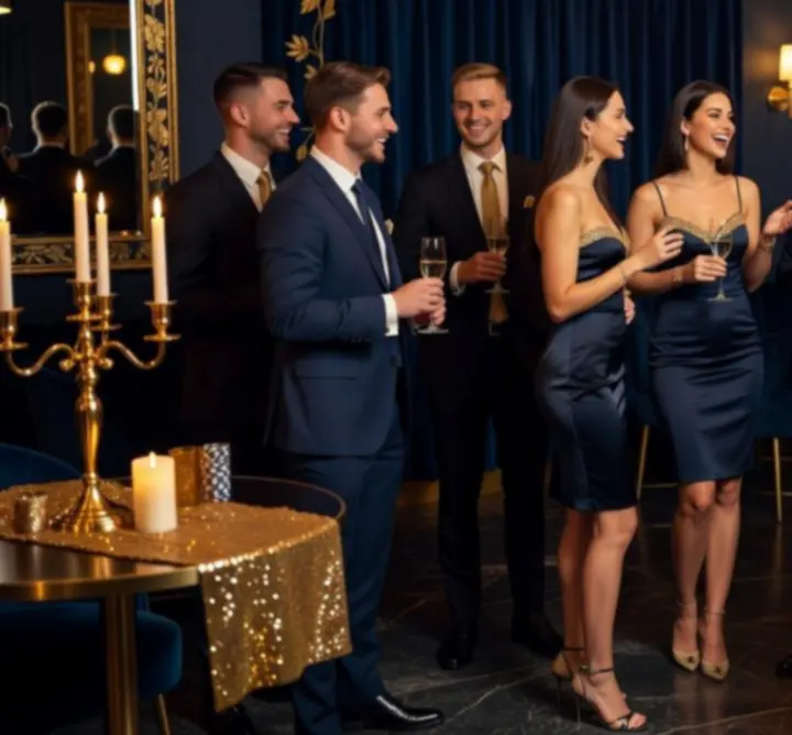 K.A.G. Beheer B.V. csapat egy elegáns, hangulatos esti eseményen